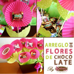 ARREGLO DE FLORES DE CHOCOLATE